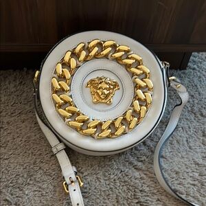 Versace Medusa camera bag white